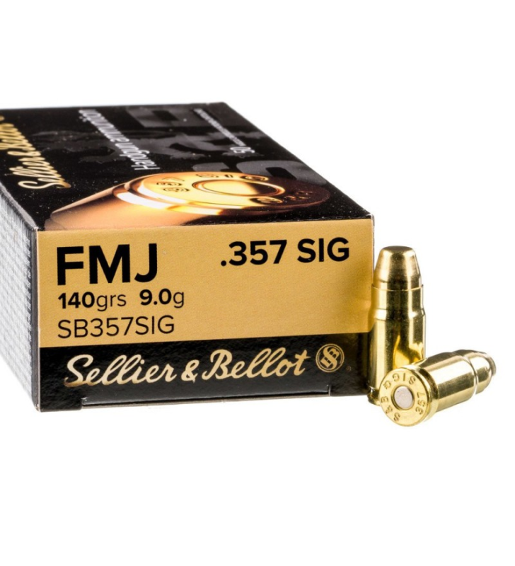 357 SIG 140gr FMJ Sellier & Bellot