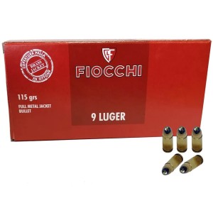 Fiocchi 9x19 FMJ 115 gr