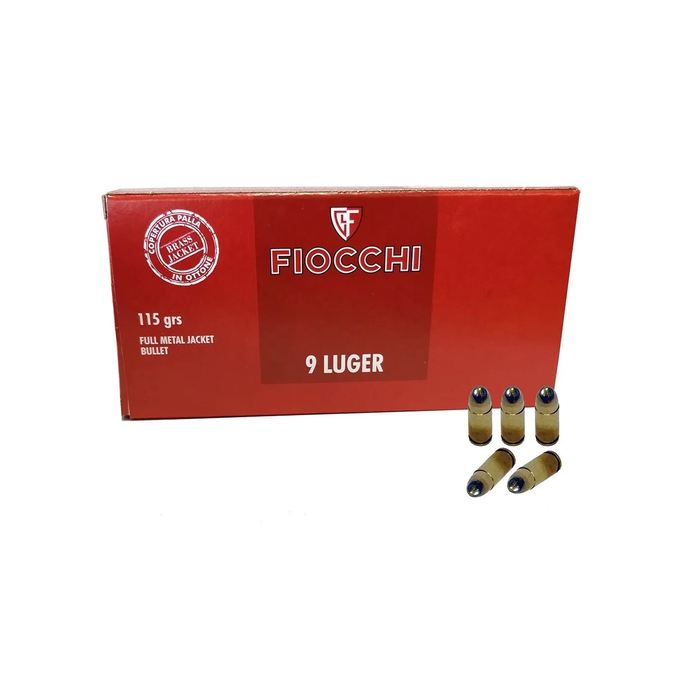 Fiocchi 9x19 FMJ 115 gr