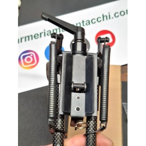 BIPIEDE TIPO HARRIS BASCULANTE  da 15 a 20 cm Fibra di Carbonio