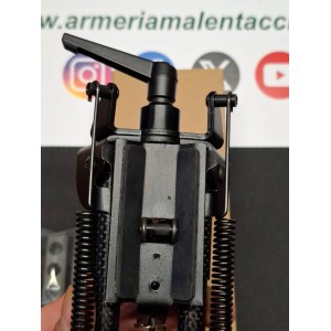 BIPIEDE TIPO HARRIS BASCULANTE  da 23 a 33 cm in Fibra di Carbonio