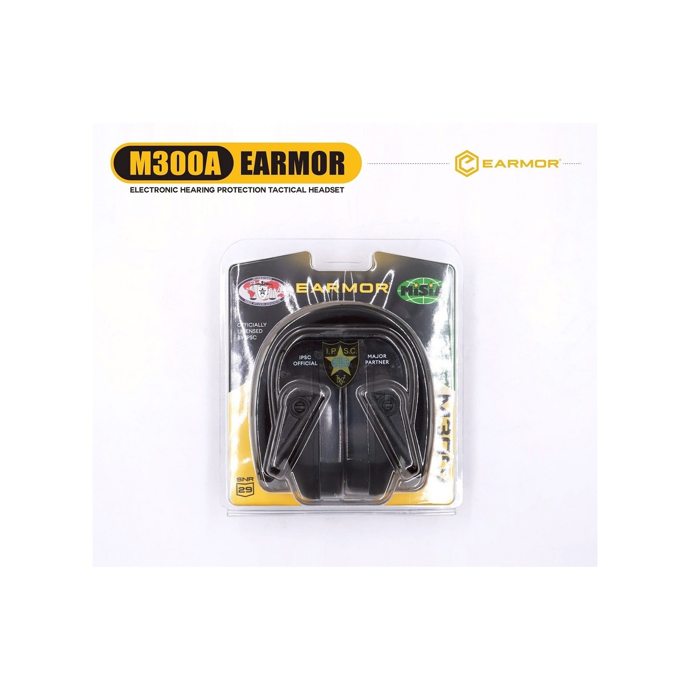 Cuffie Elettroniche I.P.S.C. Earmor M300A color  Nero