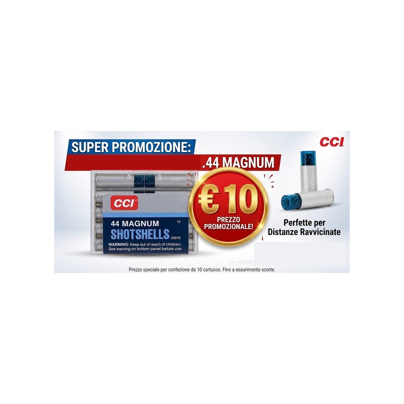 CCI 44 Mag. Shotshells / scatola da 10 pezzi