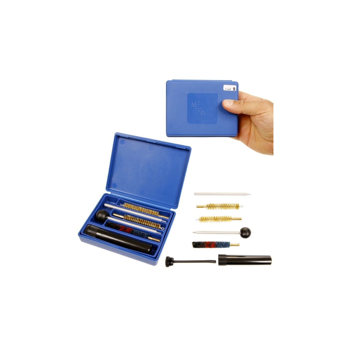 Kit pulizia per calibro 9X21 e 38