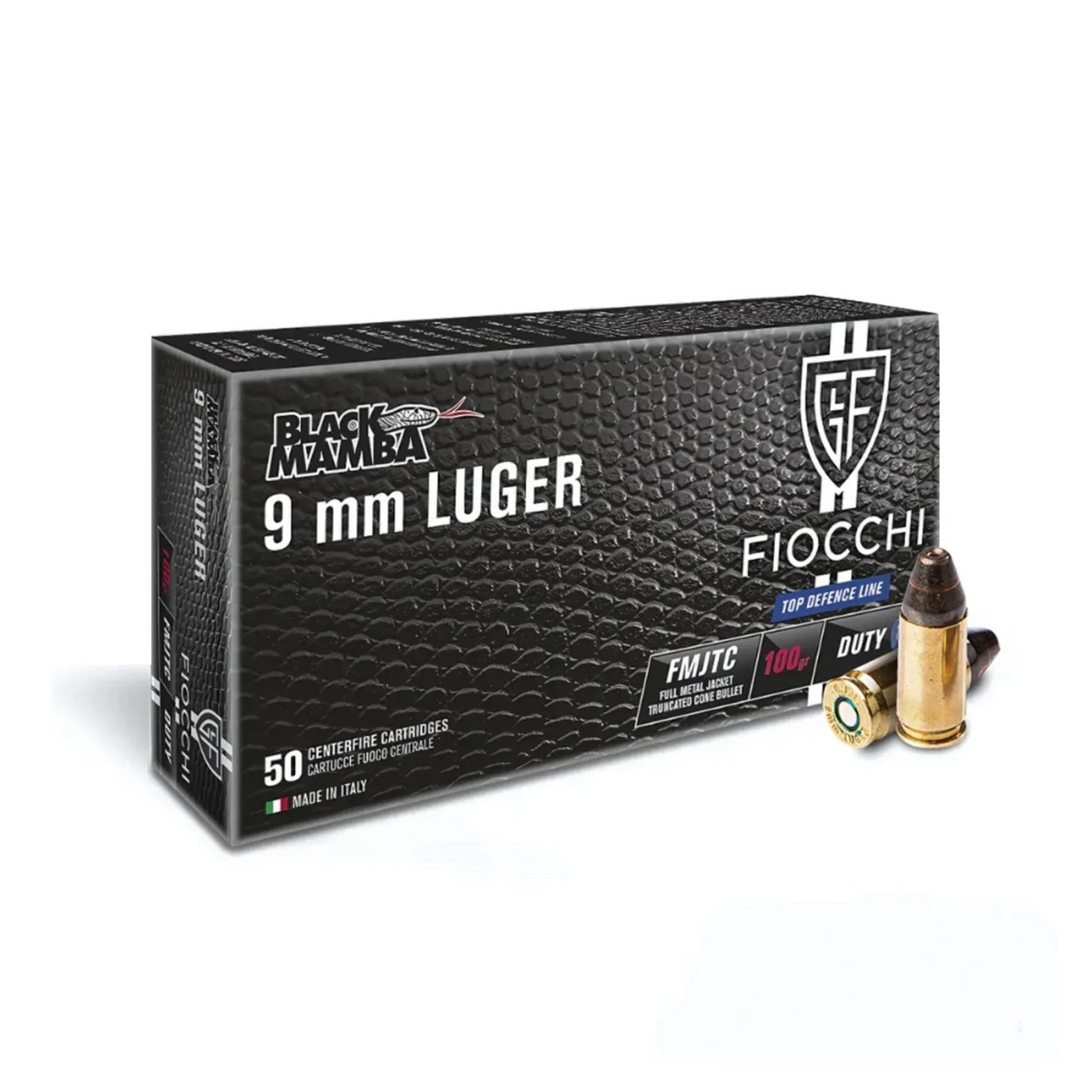FIOCCHI 9x19 BLACK MAMBA 100 gr FMJ