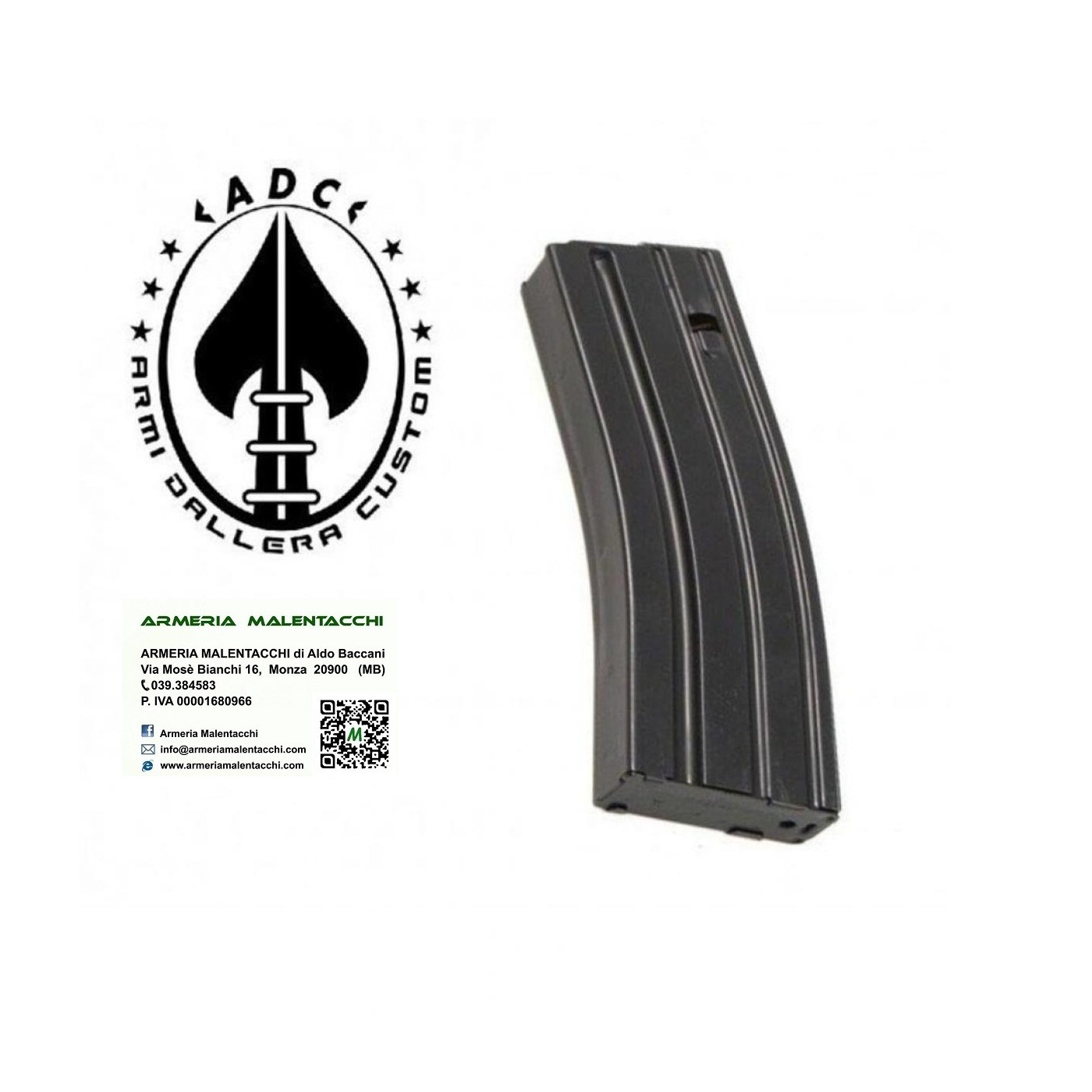 CARICATORE M4/AR 15 da 29 Colpi 223R Metallo ADC