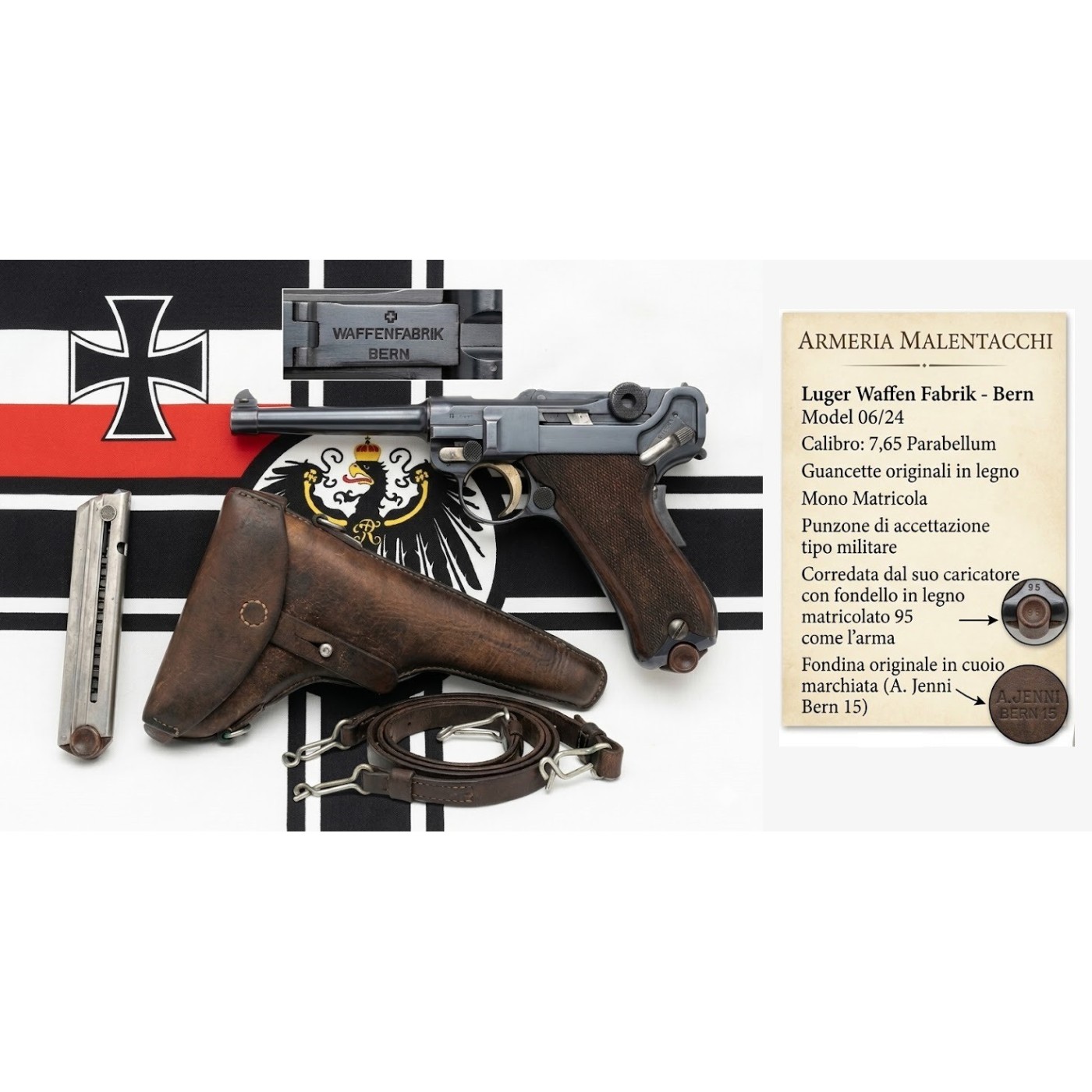 Luger Svizzera 24/06 Waffen Fabrik - Bern -