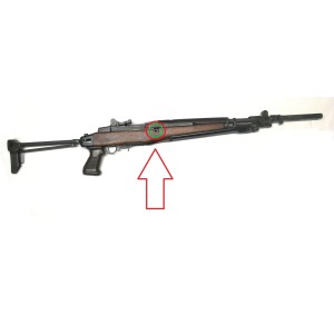 Beretta BM59 - perno di fissaggio della calciatura (o vite passante del calcio)