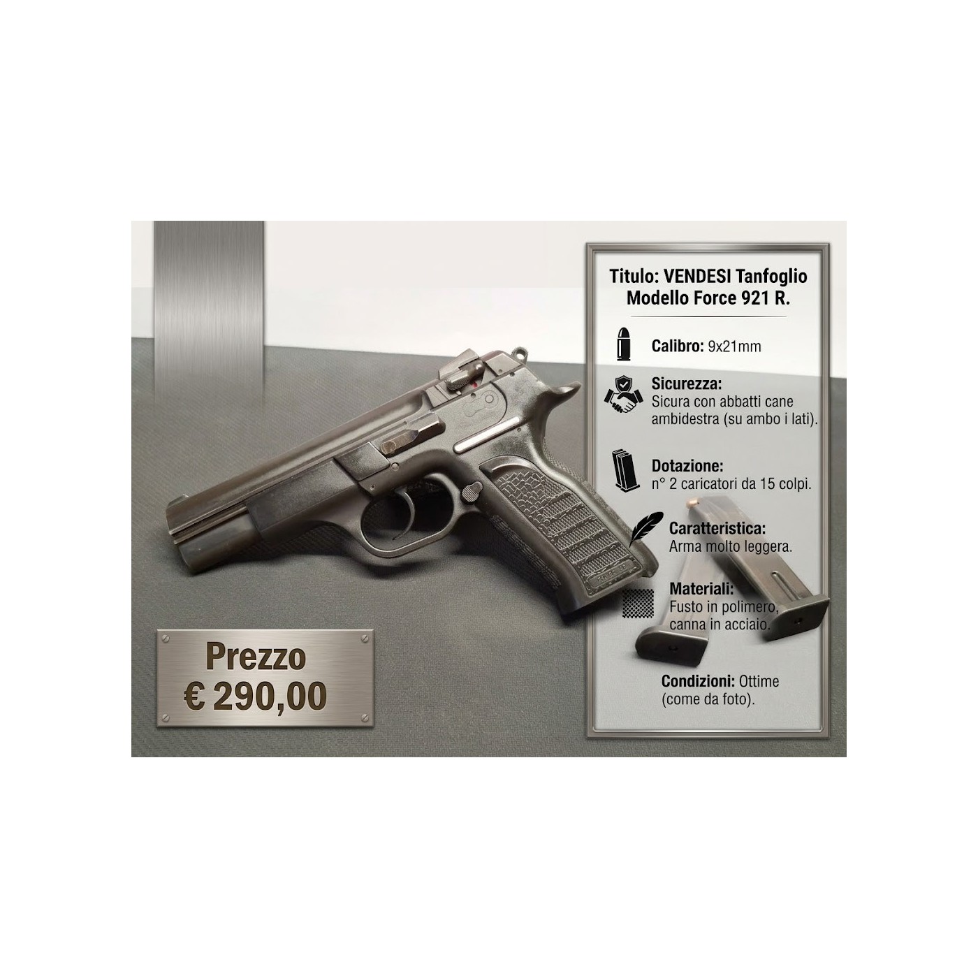 Tanfoglio Force 921 R - 9x21