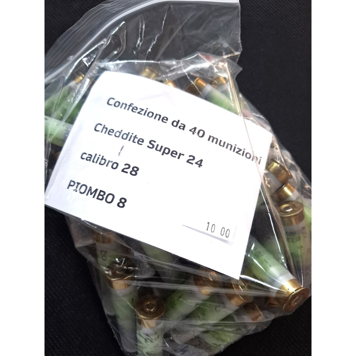 40 munizioni Cheddite Super 24 Calibro 28 Piombo 8