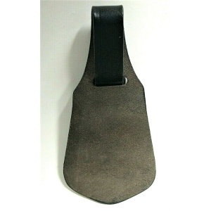 PORTA CHIAVE IN PELLE DA CINTURA NERO ANELLO IN METALLO