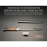 Baionetta  VZ-24 del 1948  Mauser 98 marcata TGF