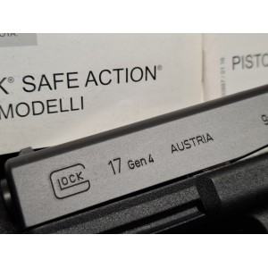 Glock modello 17 Gen. 4° -  Calibro 9x21 – PARI AL NUOVO