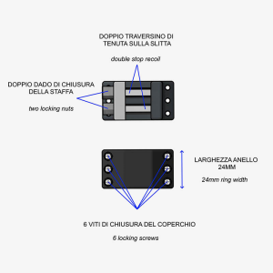 TACTICAL RINGS HP 34 mm H 10 Contessa Anelli
