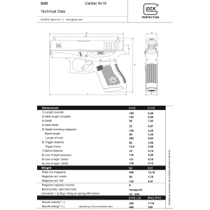 GLOCK 43 9 LUGER +1C