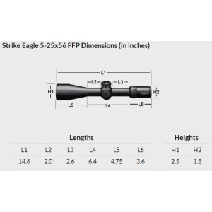 Vortex Strike Eagle MOA 5-25x56 FFP Tubo 34mm