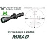 Vortex Strike Eagle MRAD 5-25x56 FFP Tubo da 34mm