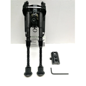 BIPIEDE TIPO HARRIS 9" / 13.5" Fibra di Carbonio