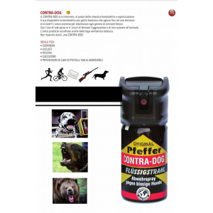Spray Antiaggressione contro CANI feroci