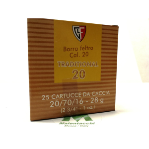 Fiocchi Cal.20 Traditional Borra Feltro