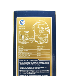 2 Anelli UTG 30 mmm/ medio profilo Airgun Anelli w / Stop Pin