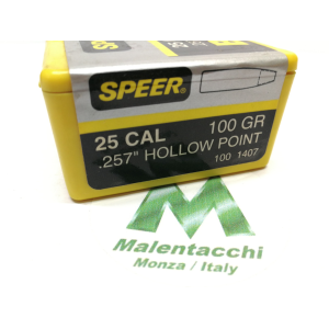 Speer Cal. 25 Hollow Point da 100 GR. - 257"
