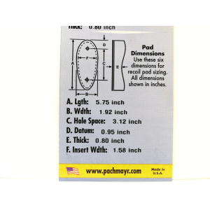 Calciolo Pachmayr D752B Misura Large H .800"