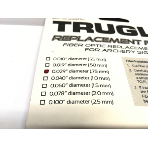 Set Fibra Ottica Mirini .029" (0.75mm) - 1 Rossa - 2 Verdi - 2 Gialle TRUGLO