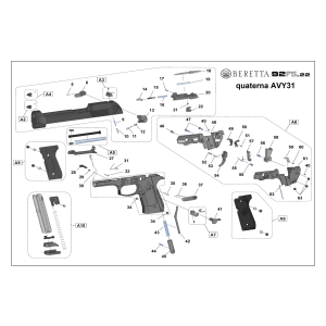Beretta 92 FS cal. 22lr Set 2 Mirini A2 - A4