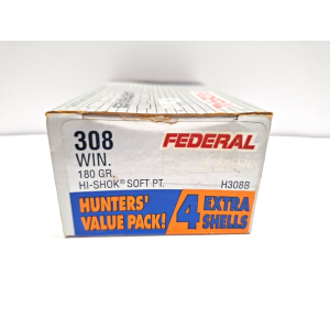 FEDERAL 308 WIN 180 GR HI-SHOK SOFT POINT