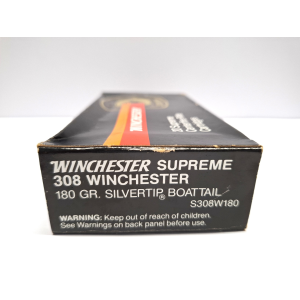 WINCHESTER 308 WIN 180gr SILVERTIP BOATTAIL
