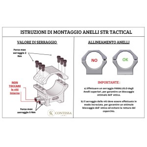 TACTICAL RINGS HP 30 mm H 10 Contessa Anelli