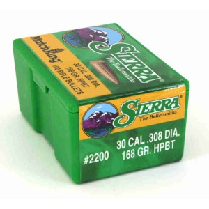 Sierra MATCHKING 30 Cal. 308 da 168 gr HPBT - 2200