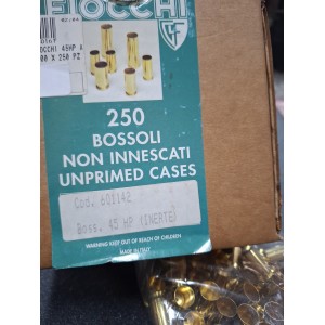 Bossoli Fiocchi calibro 45 HP – 250 pezzi