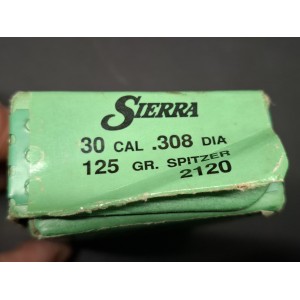 SIERRA Cal. 308 Pro Hunter da 125 grs Spitzer Conf. da 70 palle - 2120 Palle