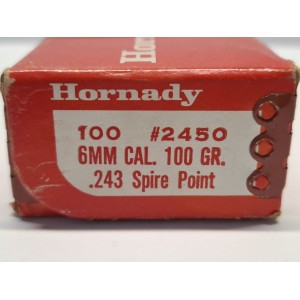 HORNADY  Cal.6mm 243'' 100 gr. Spire Point Conf. da 90 palle