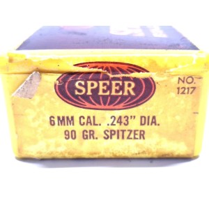 Speer  Cal.6mm 243'' 90 gr. Spitzer Conf. da 50 palle