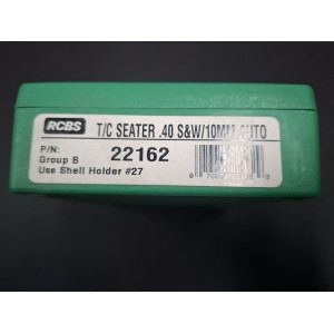 RCBS .40 S&W / 10mm Auto Taper Crimp Seater Die // 22162