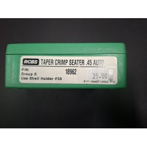 RCBS .45 ACP  / AUTO / Taper Crimp Seater Die // 18962